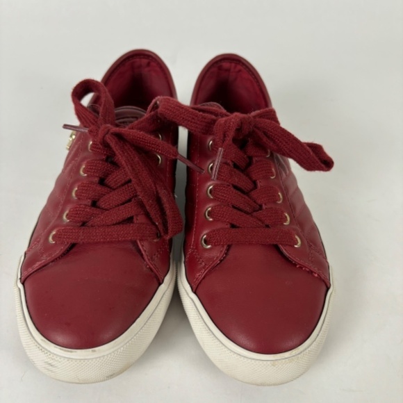 GBG Los Angeles Red Shoes/Sneakers Gold Logo Side and Back Size 7.5 - Picture 2 of 8